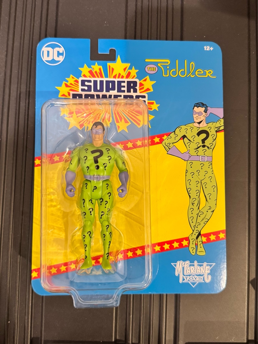DC Comics The Riddler Action Figure - Green, Purple, Yellow Packaging